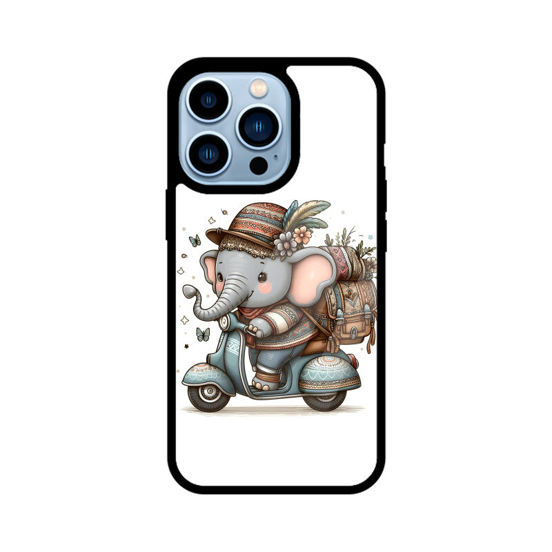 Cute Elephant - Apple iPhone Glass Phone Cases - Available for all Models