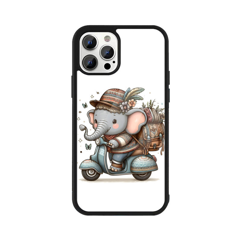 Cute Elephant - Apple iPhone Glass Phone Cases - Available for all Models