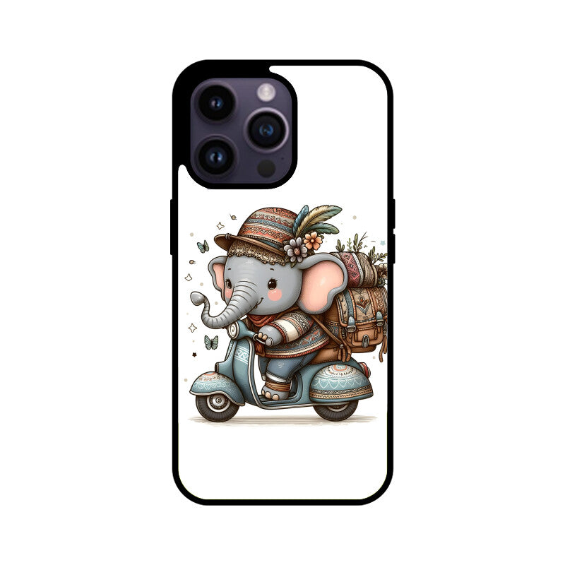 Cute Elephant - Apple iPhone Glass Phone Cases - Available for all Models