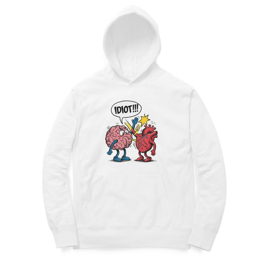 Brain Arguing with Heart- Unisex Oversized Hoodie Tee
