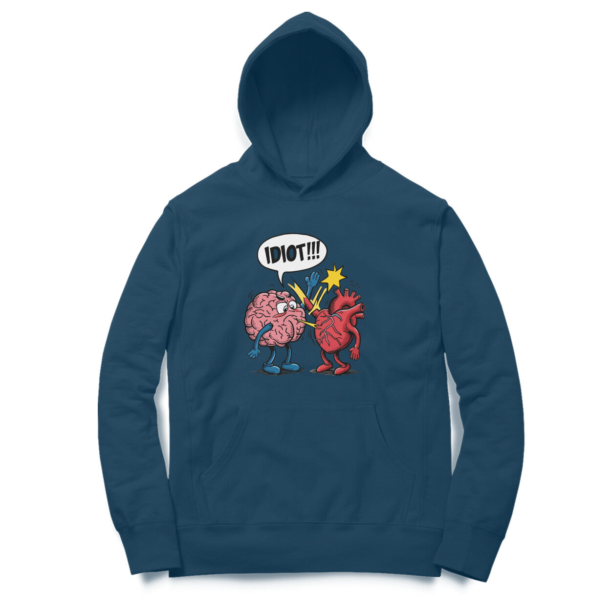 Brain Arguing with Heart- Unisex Oversized Hoodie Tee