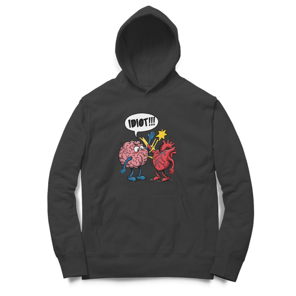 Brain Arguing with Heart- Unisex Oversized Hoodie Tee
