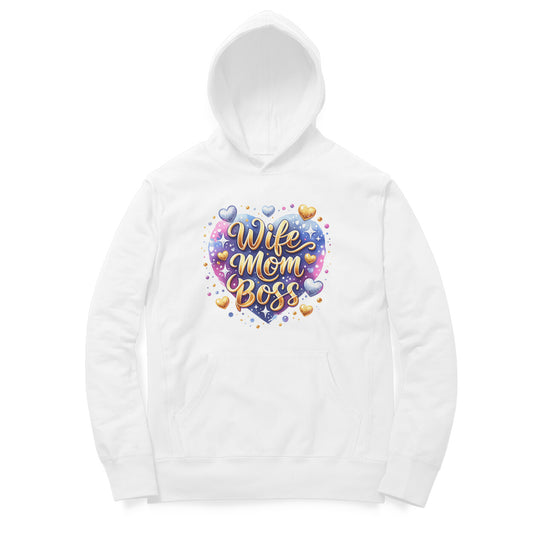 Wife Mom Boss - Unisex Oversized Hoodie Tee