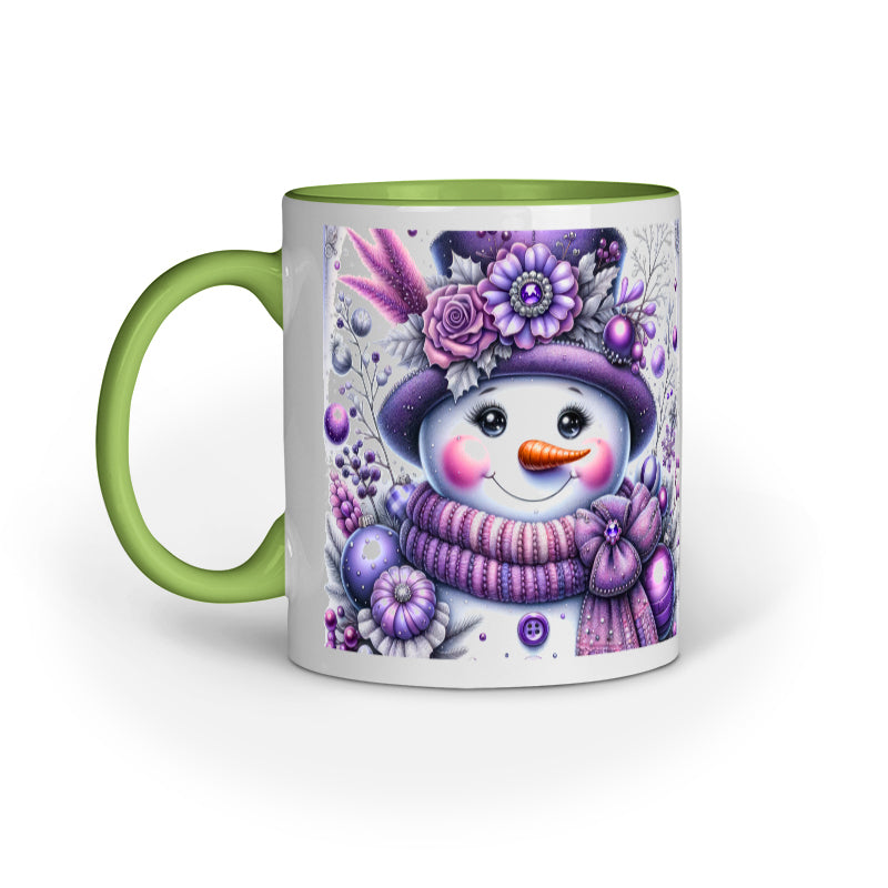Purple Snowman Christmas