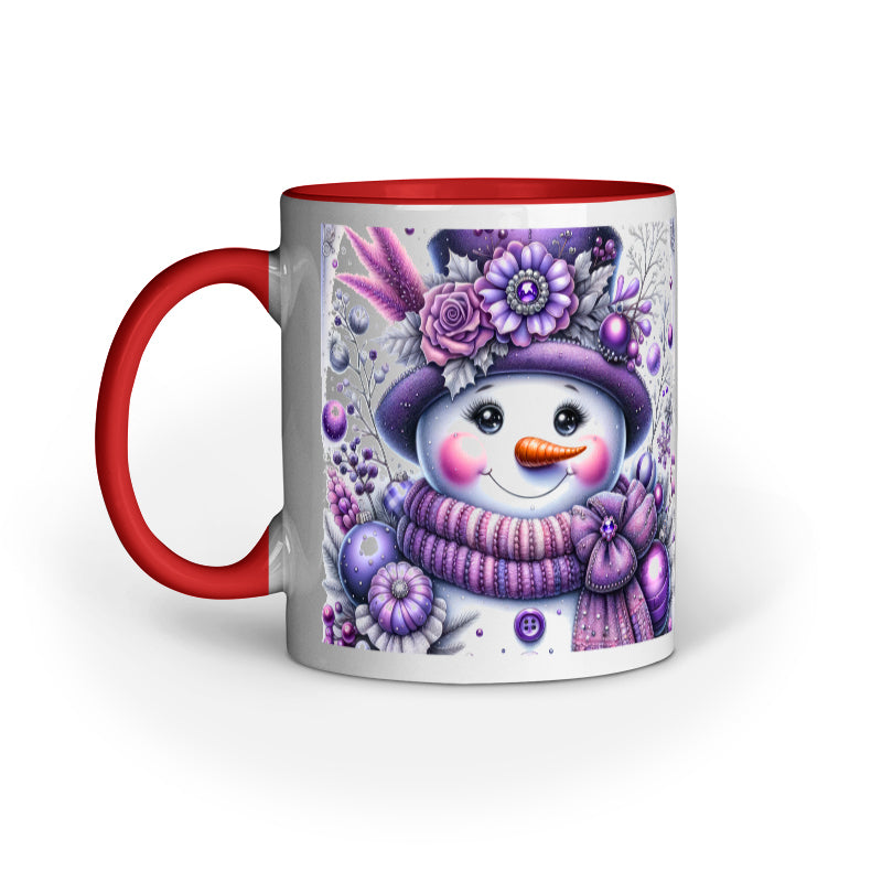 Purple Snowman Christmas