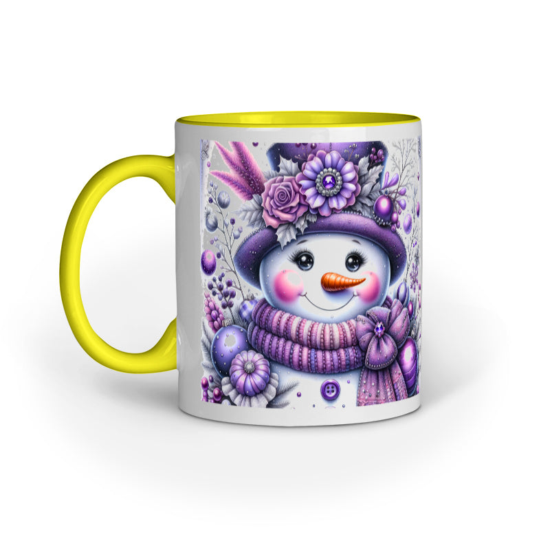 Purple Snowman Christmas