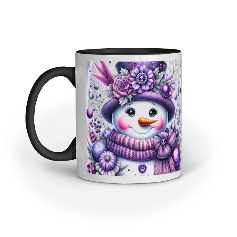Purple Snowman Christmas