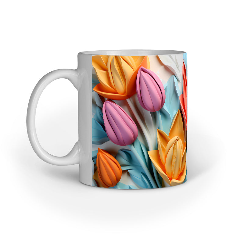 3D Tulip Flower Mug