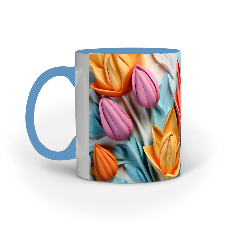 3D Tulip Flower Mug