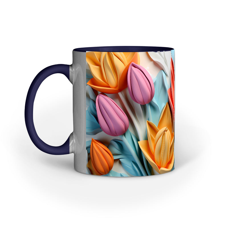 3D Tulip Flower Mug