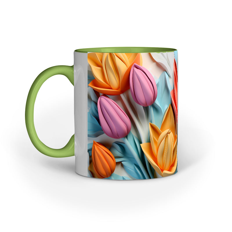 3D Tulip Flower Mug