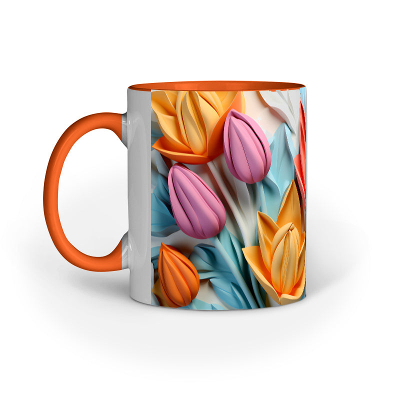 3D Tulip Flower Mug