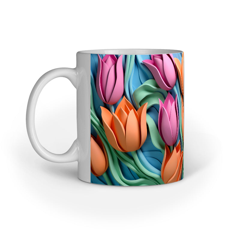3D Tulip Flower Mug