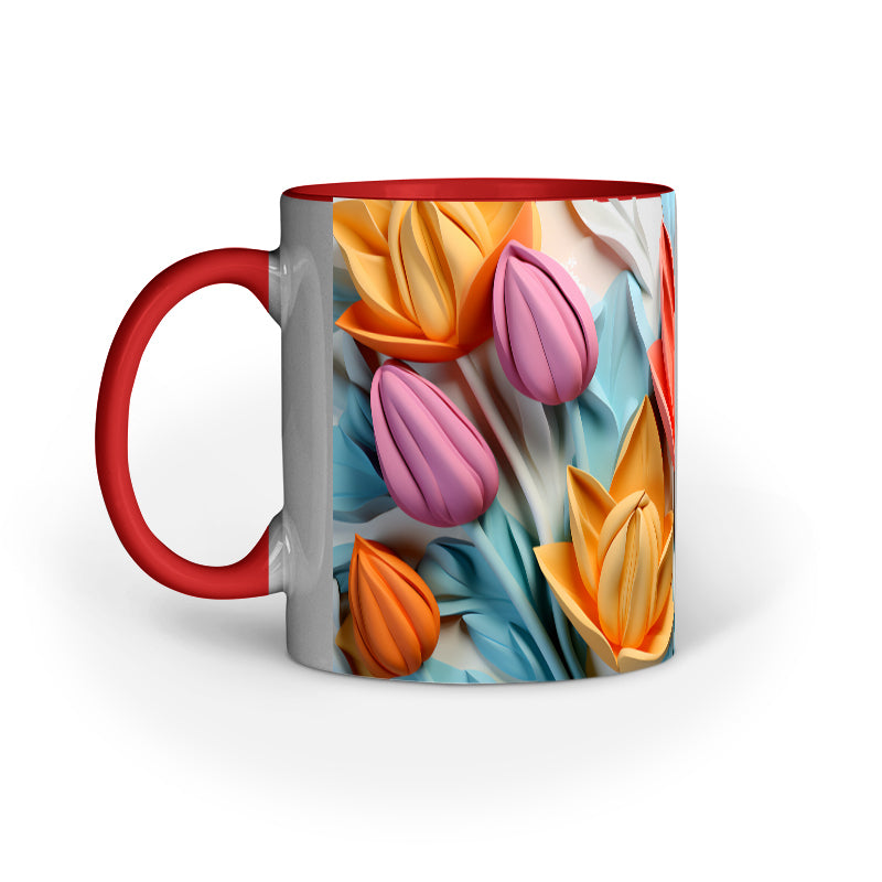 3D Tulip Flower Mug