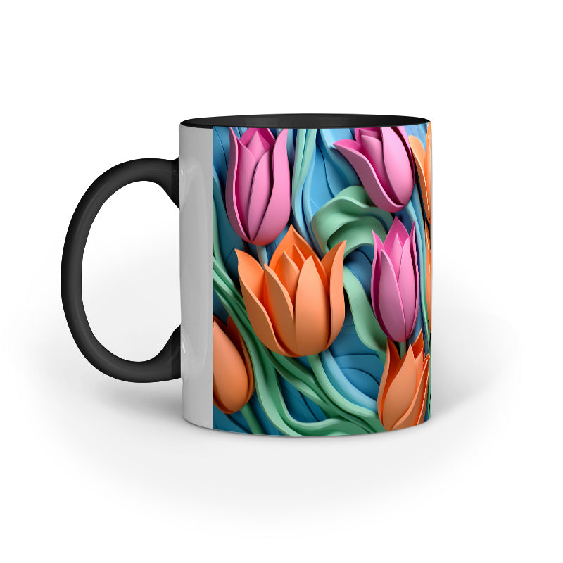 3D Tulip Flower Mug