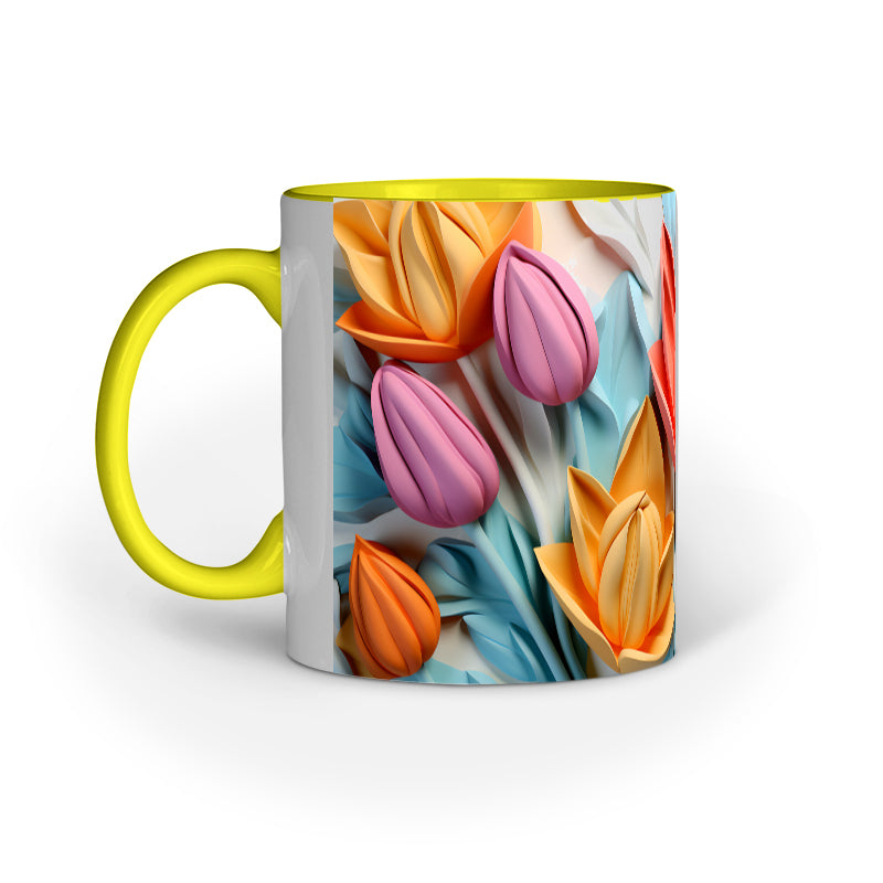 3D Tulip Flower Mug