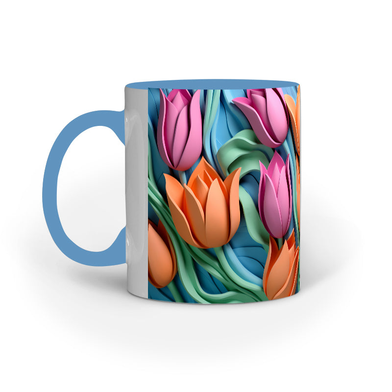 3D Tulip Flower Mug