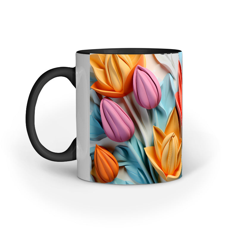 3D Tulip Flower Mug