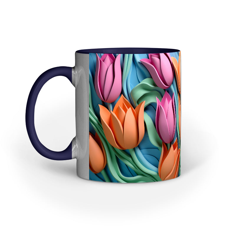 3D Tulip Flower Mug