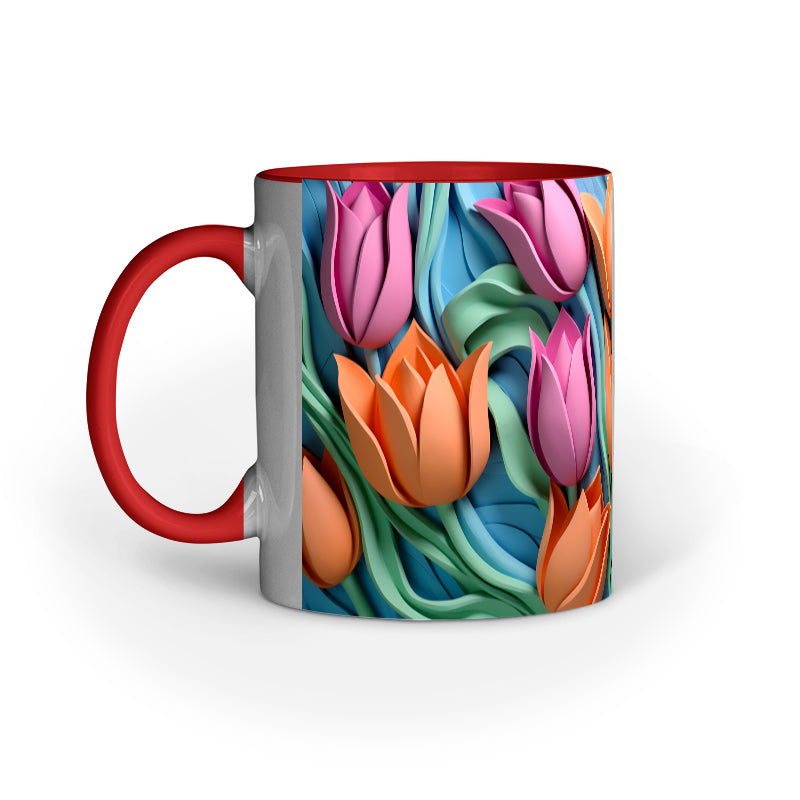 3D Tulip Flower Mug
