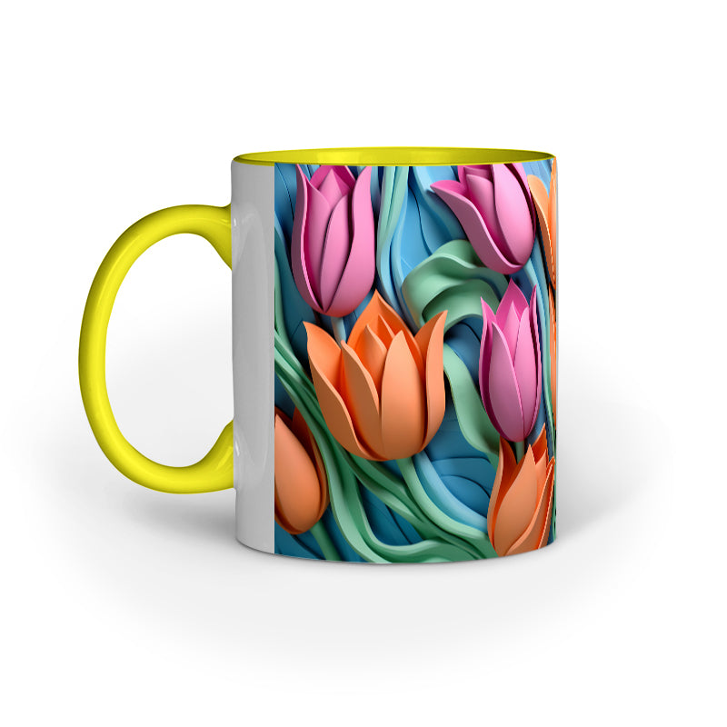 3D Tulip Flower Mug