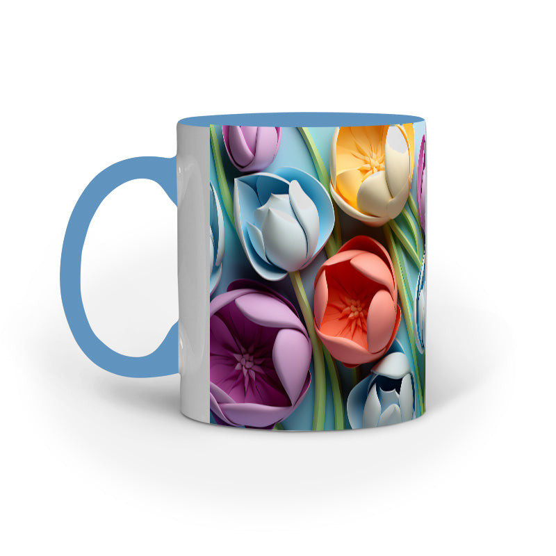 3D Tulip Flower Mug