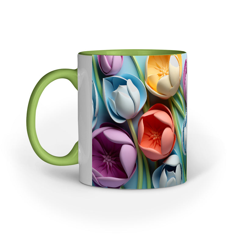 3D Tulip Flower Mug