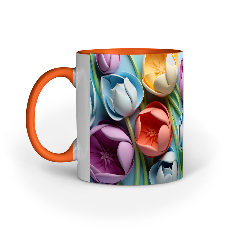 3D Tulip Flower Mug