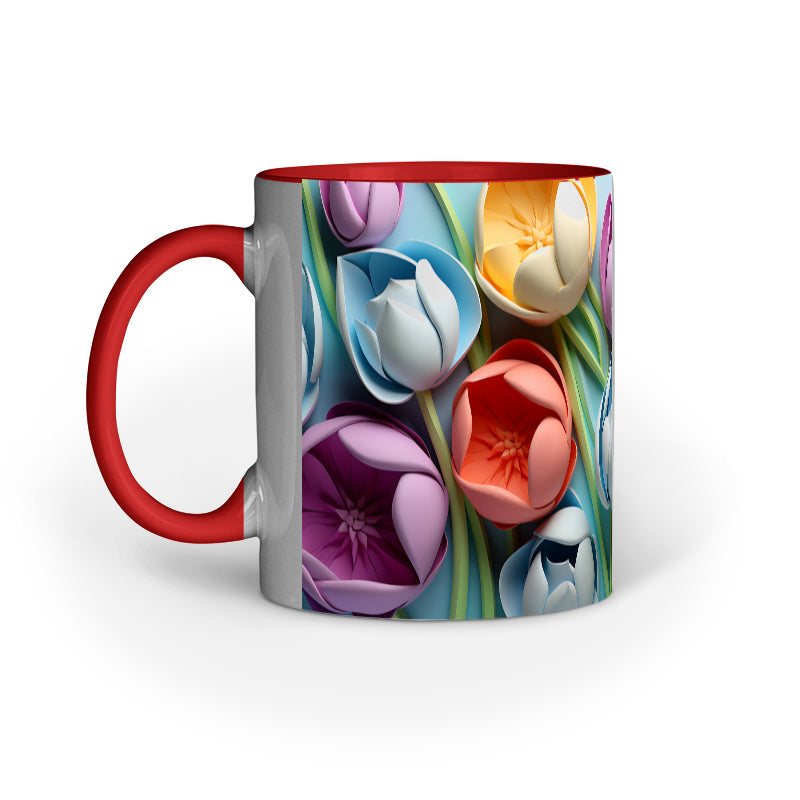 3D Tulip Flower Mug