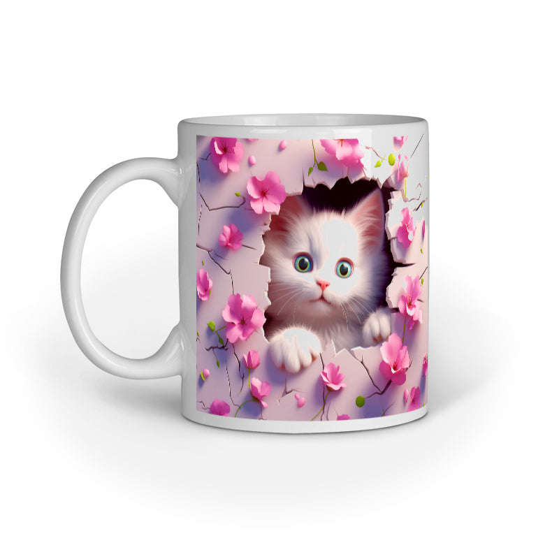 3d Animal cat mug