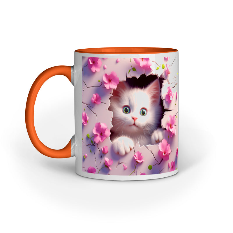 3d Animal cat mug