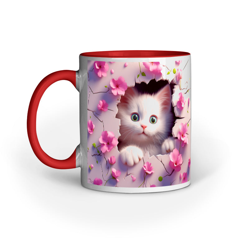 3d Animal cat mug