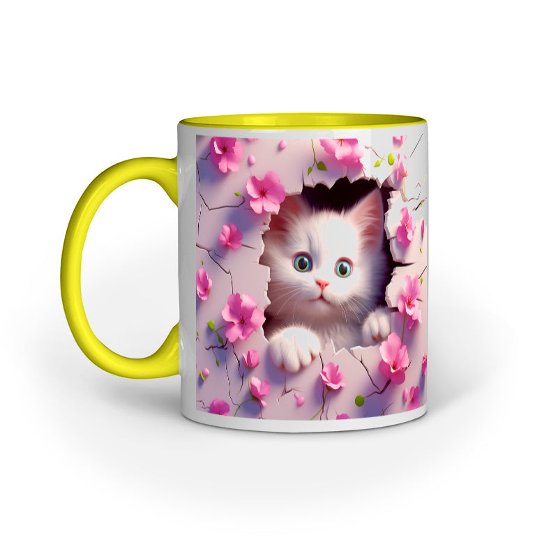 3d Animal cat mug