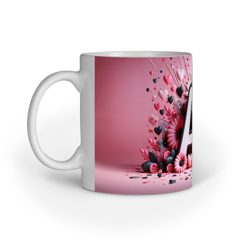 Valentine Alphabet A Mug