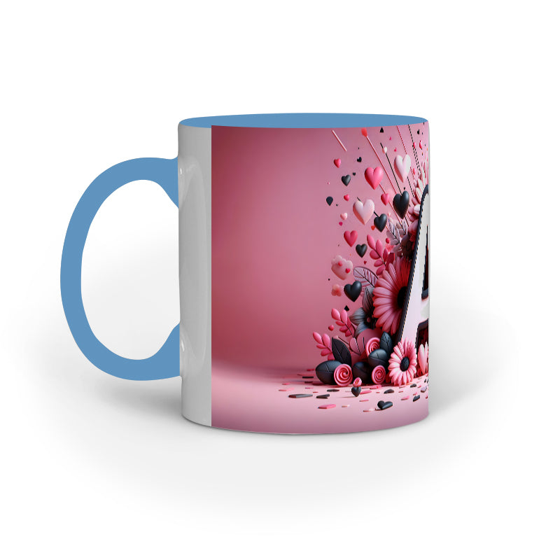 Valentine Alphabet A Mug
