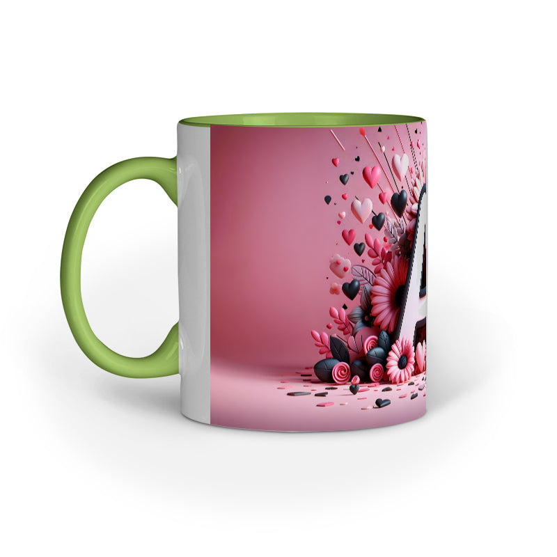 Valentine Alphabet A Mug