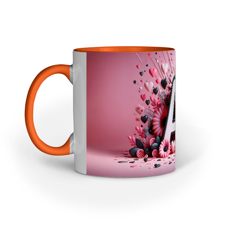 Valentine Alphabet A Mug