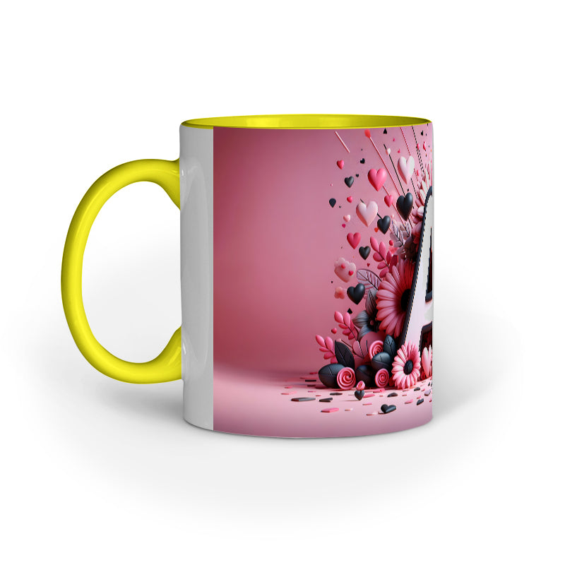 Valentine Alphabet A Mug