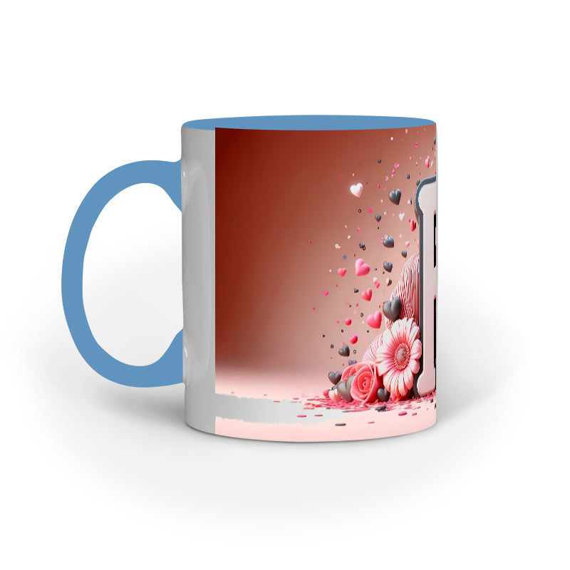 Valentine Alphabet F Mug