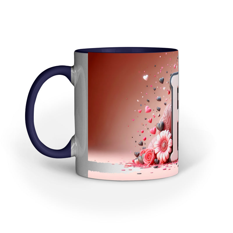 Valentine Alphabet F Mug