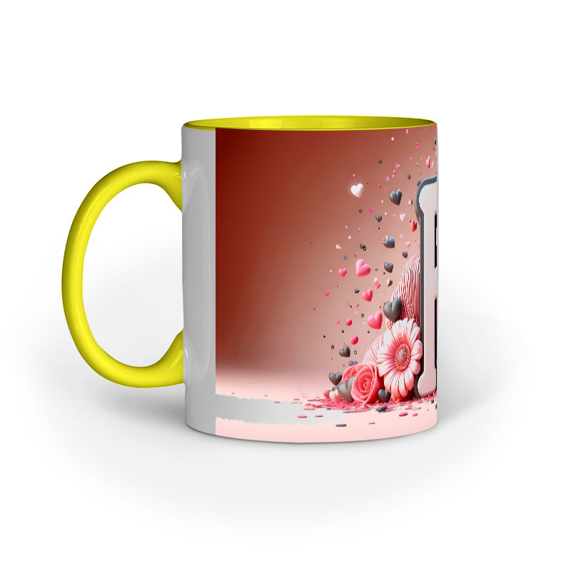 Valentine Alphabet F Mug