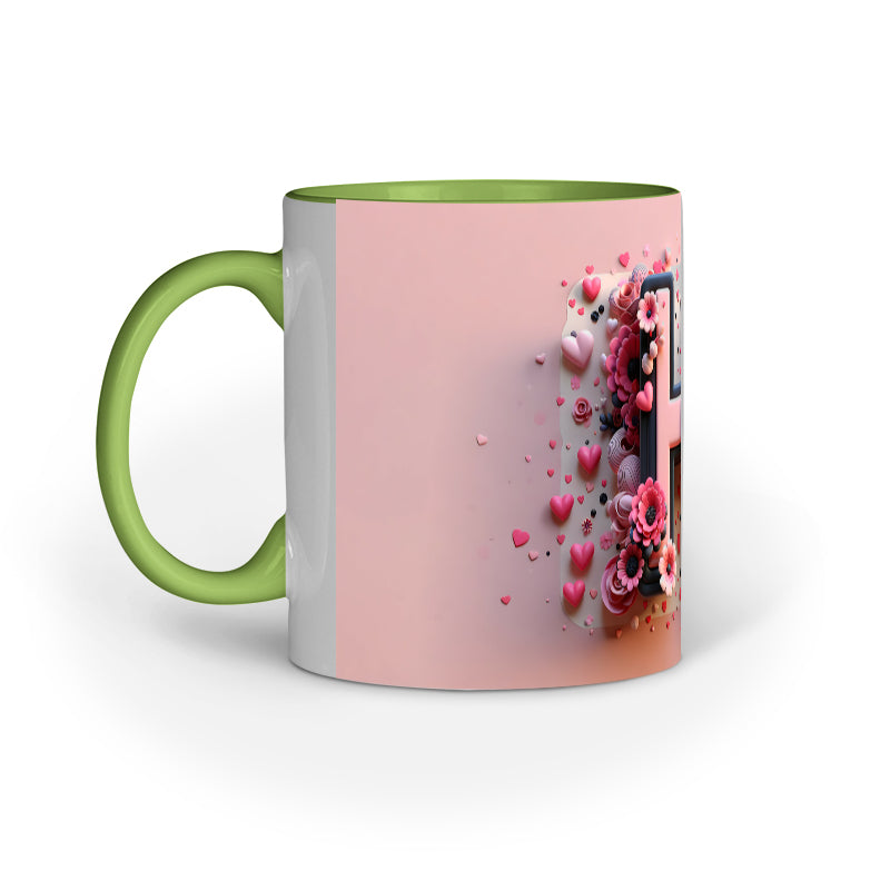 Valentine Alphabet H Mug