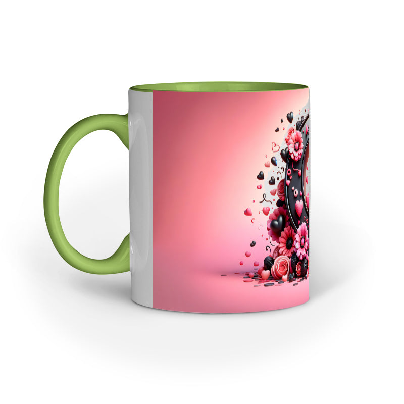 Valentine Alphabet Q Mug
