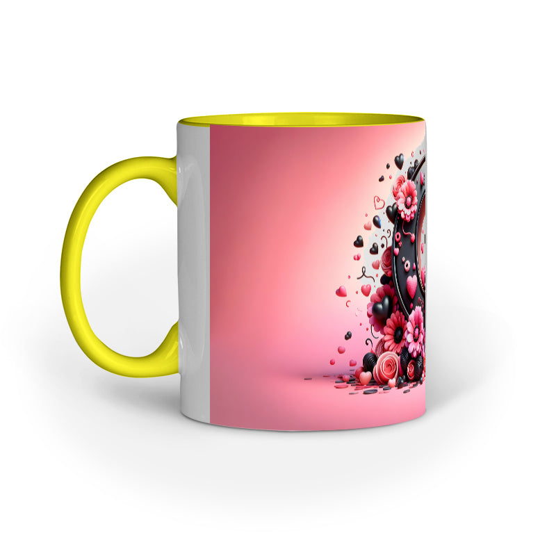 Valentine Alphabet Q Mug