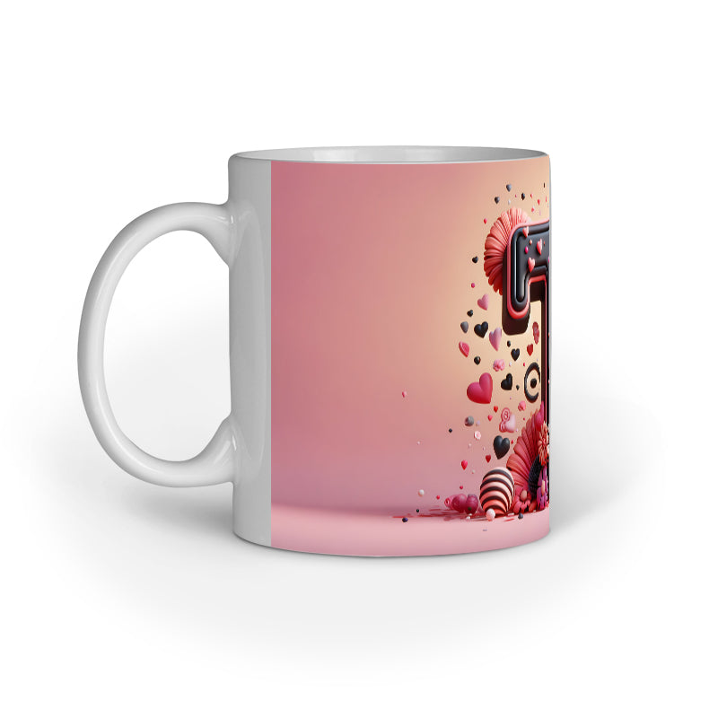 Valentine Alphabet T Mug