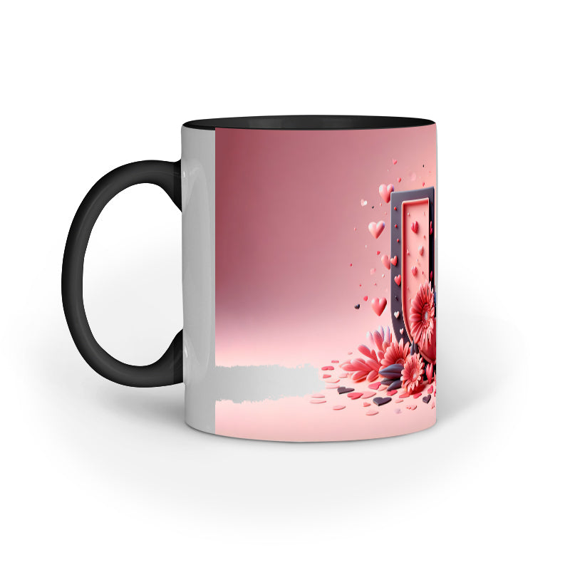 Valentine Alphabet U Mug