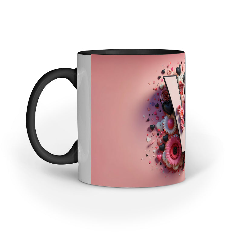 Valentine Alphabet V Mug
