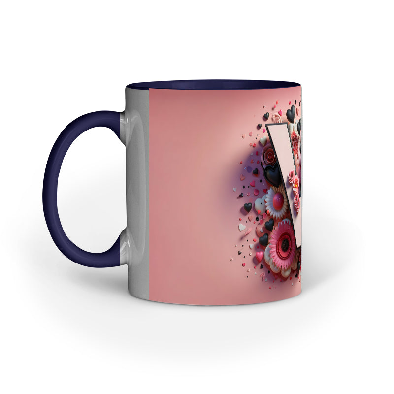 Valentine Alphabet V Mug