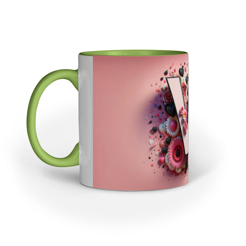 Valentine Alphabet V Mug