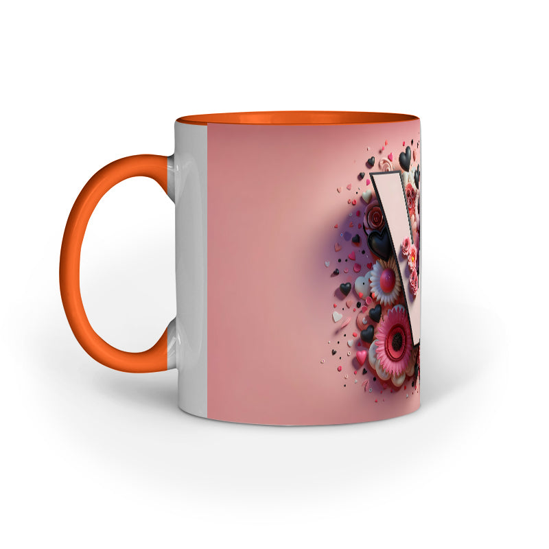 Valentine Alphabet V Mug